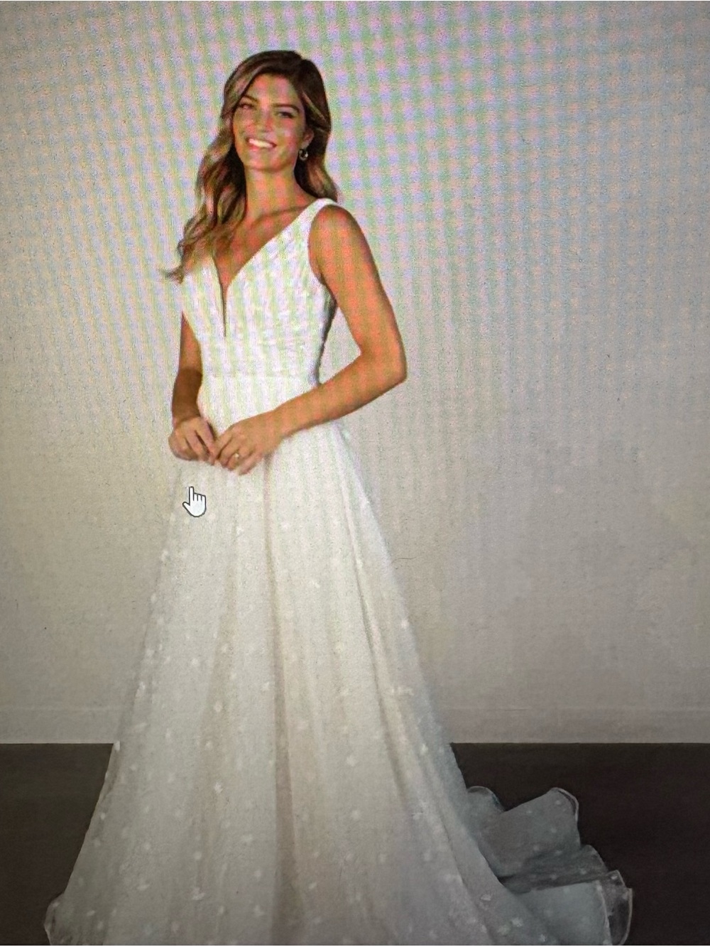 Oxford #PA1383. ,Ivory size14, Floral A-Line Wedding Gown